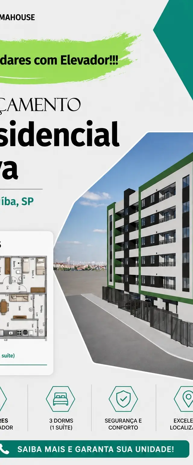 Apartamento 03 dormitórios 01 suíte Carapicuíba